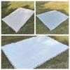 Linen Outdoor Picnic Mat Large Size Camping Ground Cloth Washable Tablecloth with Tassel  Grassland