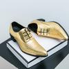 Men Dress Shoes Personality Trend Paty Leather Wedding Shoes Men Flats Leather Oxfords Formal Shoes
