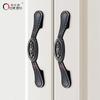 High-class European-style Kitchen Furniture Handle Retro Rose Pattern Zinc Alloy Drawer Cabinet Cupboard Door Handle