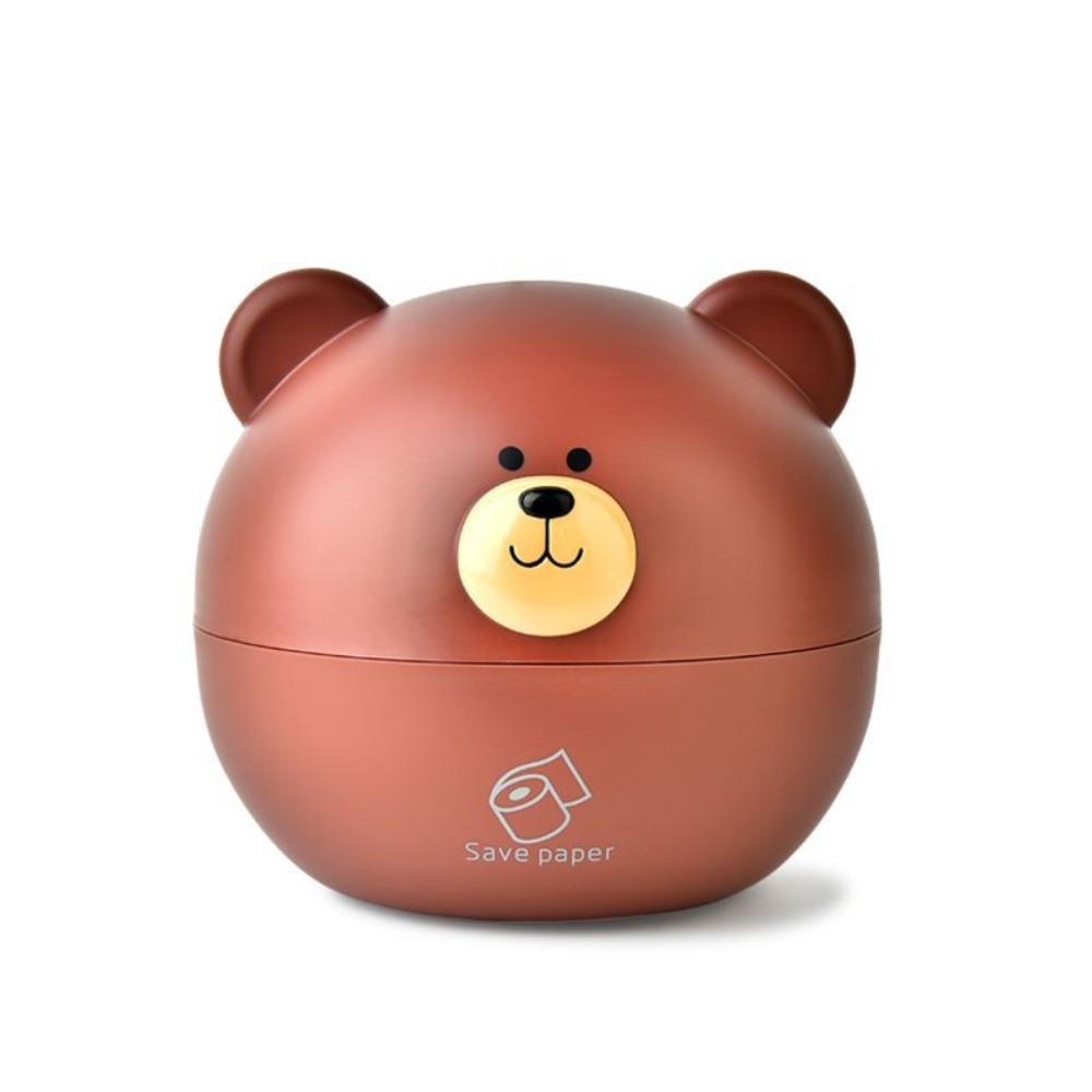Plastic Bear Head Napkin Holder Waterproof Lovely Toilet Paper Box  Living Room