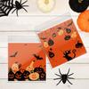 100Pcs Plastic Trick or Treat Bags Clear Candy Cookie Bags Practical Halloween Candy Bags  for Home