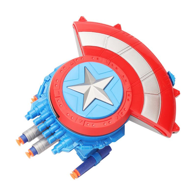 Children's Captain America Soft Bullet Launcher & Light-Up Mask Gift Set