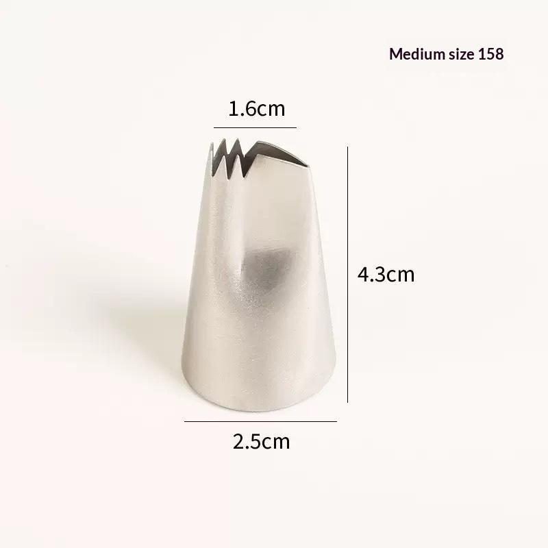Stainless Steel Cake Nozzle Tube Head Diy Pastry Puff Skirt Icing Piping Nozzles Cake Decorating Supplies Baking Tools