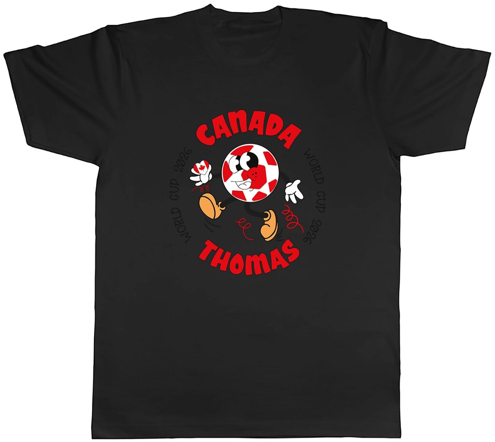 Personalised Canada World Cup Heart Football Fan Mens T-Shirt Tee Gift Top M