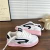 Girls Heart Black Pink Bread Shoes Women Ins Spring New Board Shoes Versatile Casual