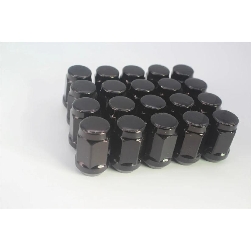 20 SZTUK 12x1.25 Nakrętek Kół Do Kół Żołędziowych | Zamknięty Końcowy Wypukły | 19mm 3/4" Sześciokąt