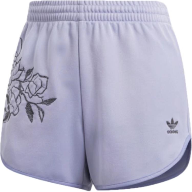 

Adidas Originals Floral Fashion Comfortable Breathable Quick-Dry Sports Shorts Women Shorts Purple DX4259 S
