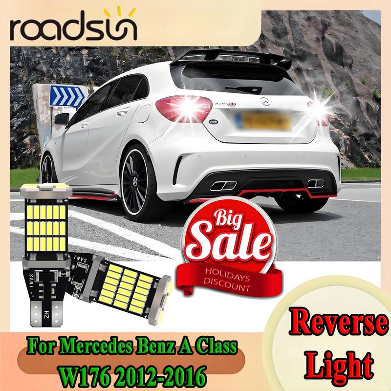 

2PCS Canbus Car LED Reverse Light Super Bright For Mercedes Benz A Class W176 Accessories 2012 2013 2014 2015 2016 Backup Lamp 6000K