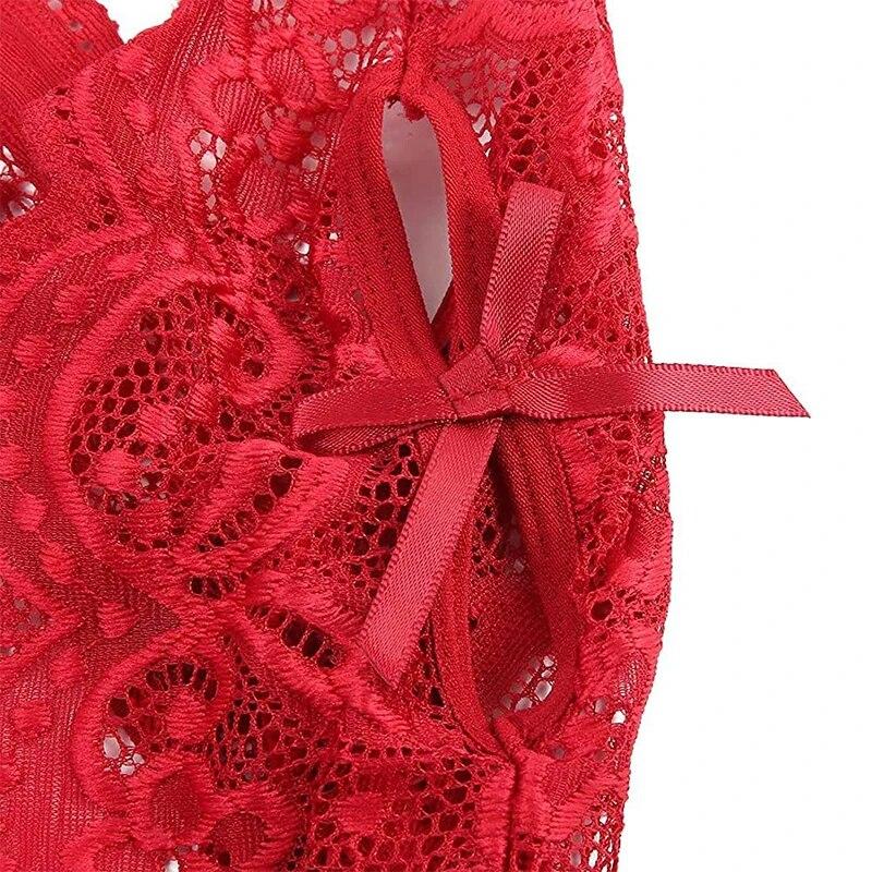 Transparent Lingerie For Women Super  Erotic Underwear Sex Pajamas Crotchless Pornographic Lace Teddies Bodysuit Sexy Outfit