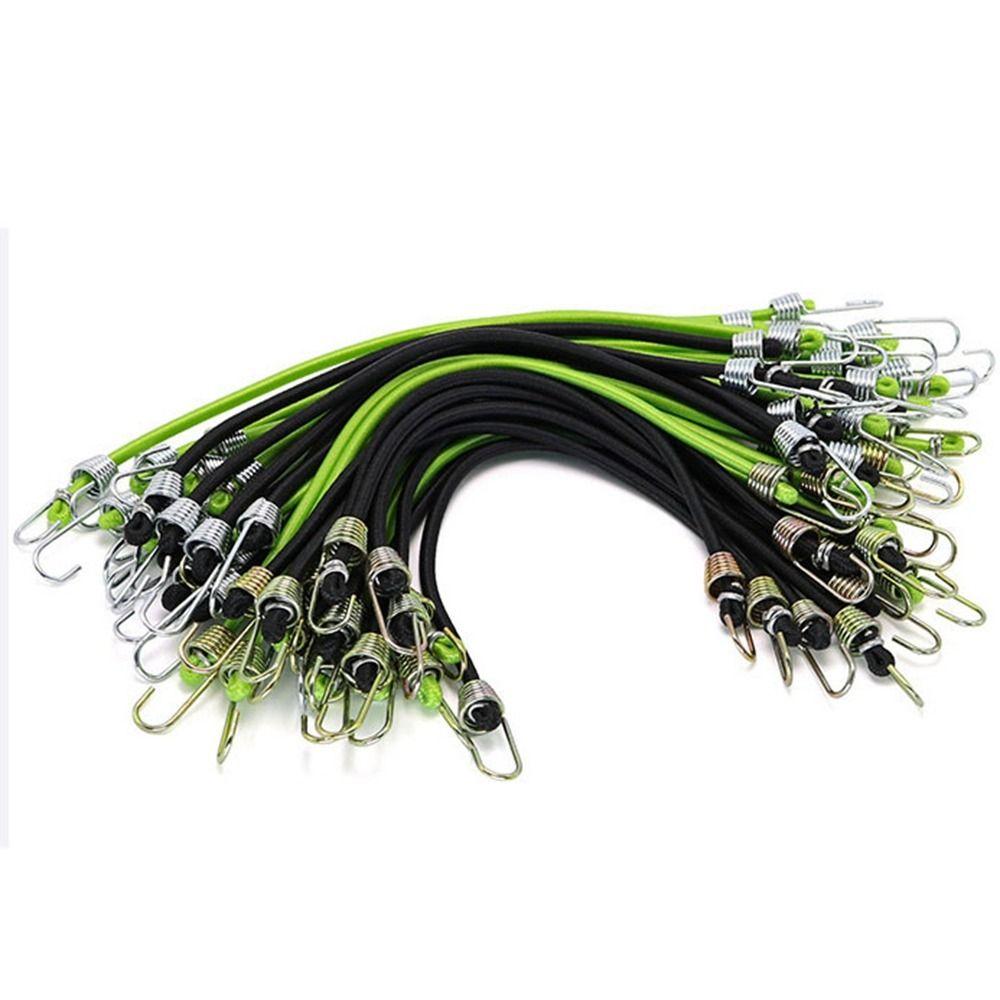 5 Stück Grün Schwarz Elastisches Seil Strapazierfähige Elastische Bungee-Kabel Gepäckseil Outdoor-Werkzeug