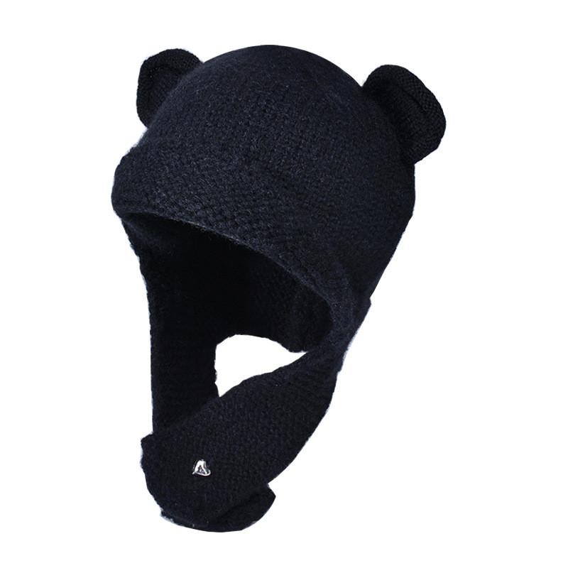 Adorable Polar Knit Hat With Breathable Acrylic Material And Cozy Fit For Autumn And Winter