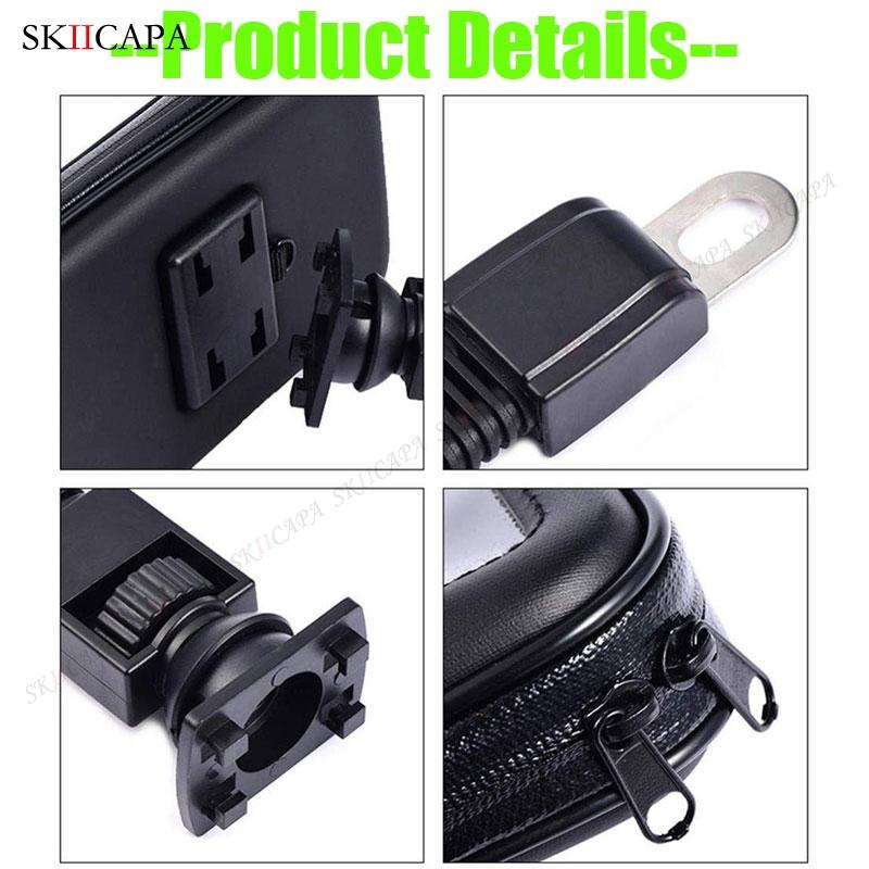 Universal Motorcycle Phone Holder for Samsung Iphone Moto Bicycle Mobile Stand Support Scooter Cover Waterproof Phone Bag Case