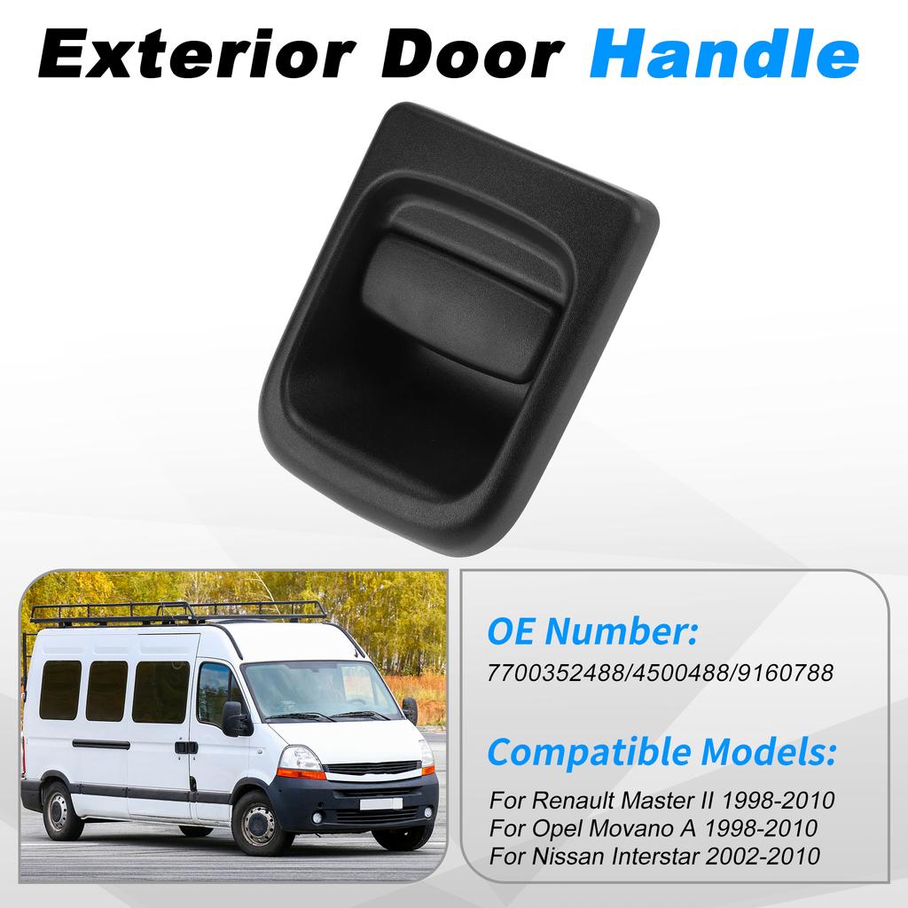 UXCELL Front Left Side Exterior Door Handle No.7700352488/4500488 Outside Car Door Handle for Renault Master II 1998-2010 1 Pcs