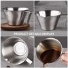 Stainless Steel Espresso Measuring Cup with Scale Lines and Spout for Precise Coffee Extraction Latte Art Home Bar Brewing