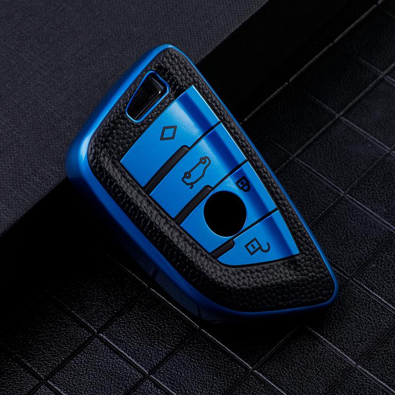 TPU Car Key Case for BMW 216i F46 X1 X2 X3 X5 X6 GT 2 5 6 7 Series 3 4 Buttons Smart Keyless Remote Control Fobs Protector Cover