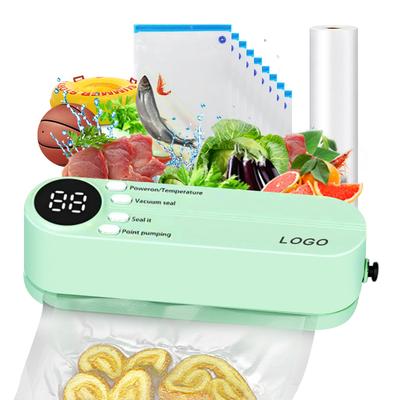 Machine Sous Vide Automatique Très Vendue Petite et Portable Ménagère Rechargeable 4-en-1 Scelleuse Sous Vide Électrique