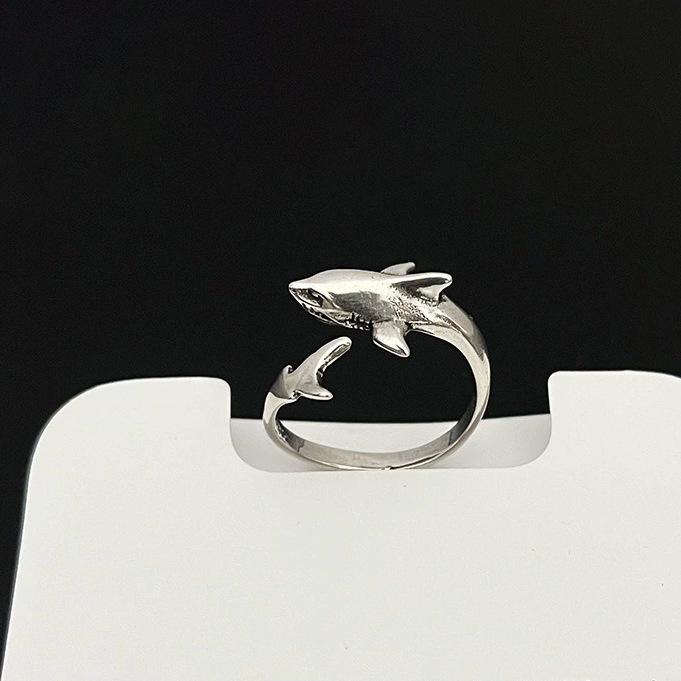 Dominant Shark Stylish Open Finger Ring - Trendy, Creative, High-End Design
