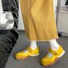 Fashion commuter white retro light mouth platform single shoes women's 2025 new summer Velcro sports Mary Jane shoes