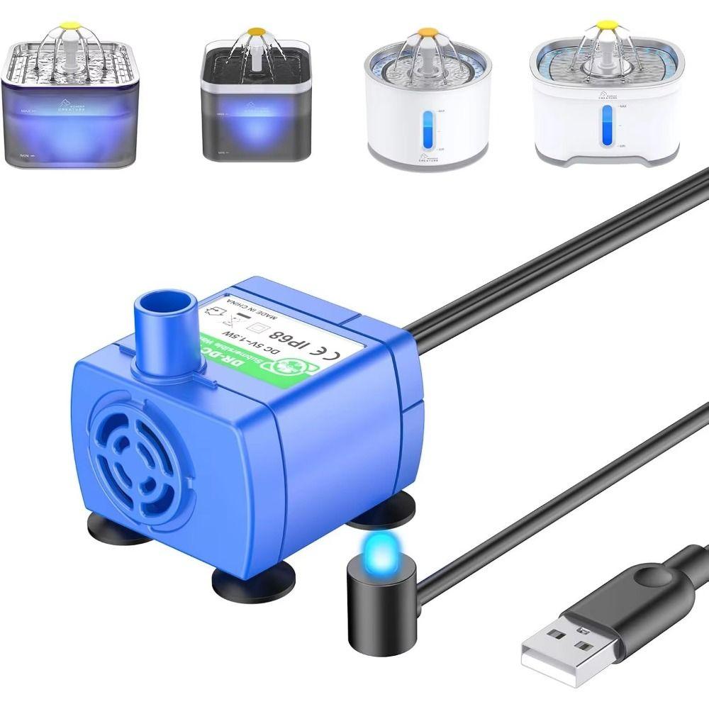 Brushless Pet Water Pump 160L/H Cat Fountain Pump Replacement  Pet Drinking Fountain