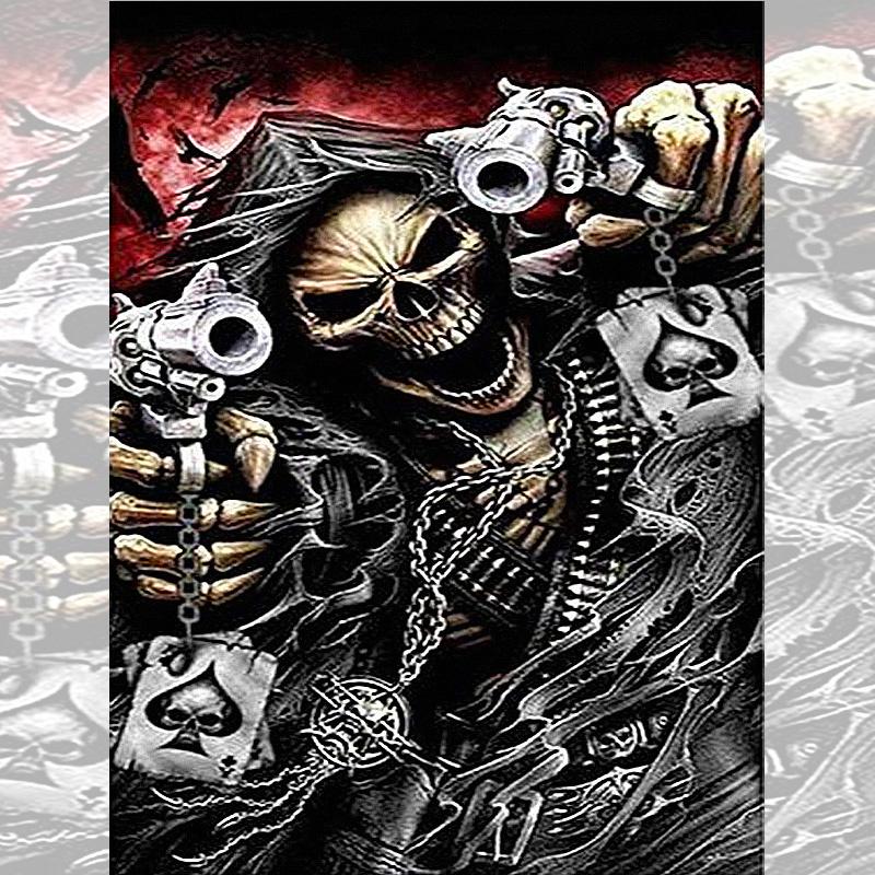5D New Collection 2025 Diamond Embroidery Skull Legends Mosaic Art Kits Scenery Hanging Paintings Cross Stitch Gift