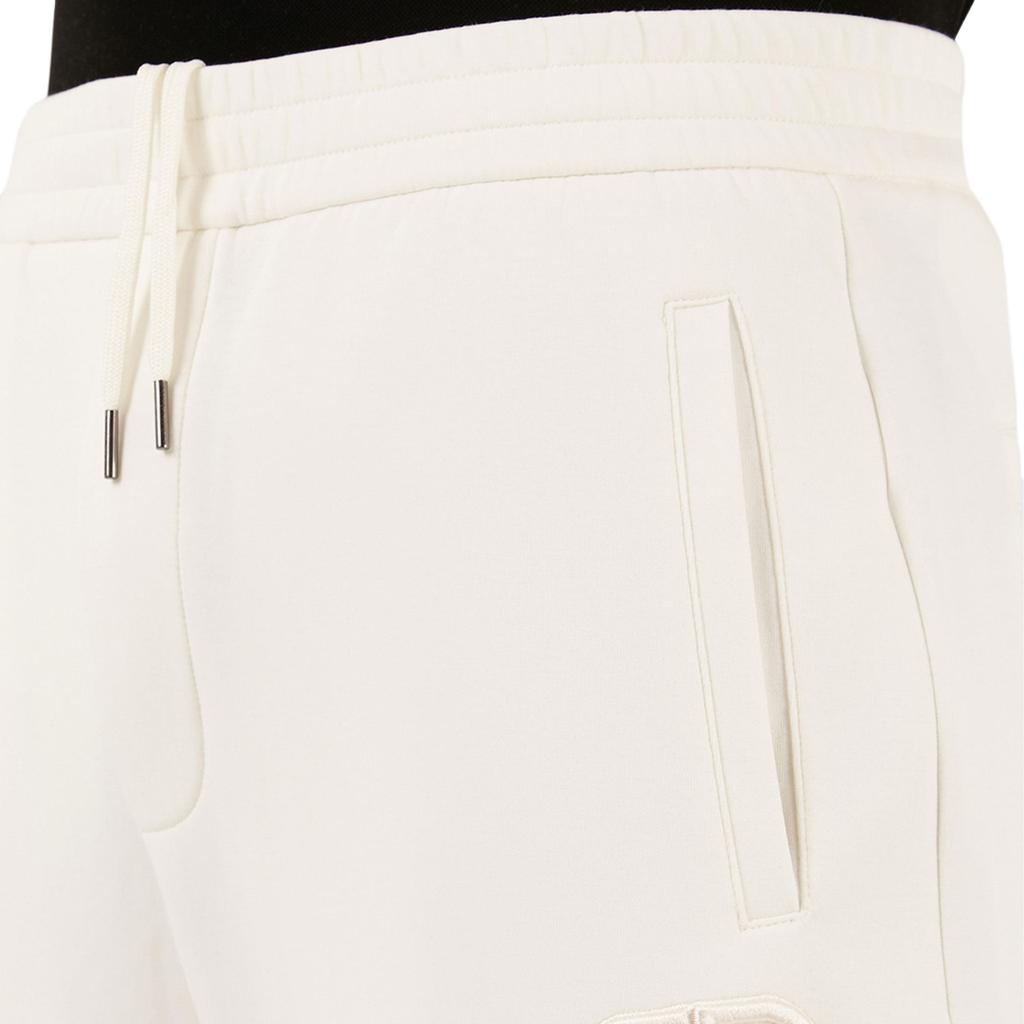 Emporio Armani Solid Color Slim Fit Elastic Waist Cuffed Casual Pants Men Bottoms Beige 8N1PT0-1JHSZ-0101