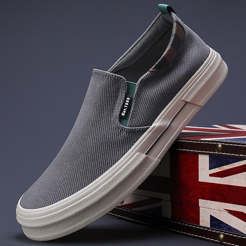 2026 Spring Men's Versatile Korean-Style Low-Top Canvas Skate Shoes