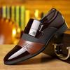2024 Men's Formal Leather Shoes Black Pointed Toe Men Loafers Party Office Business Casual Shoes for Men Oxford Shoes Dress Shoe