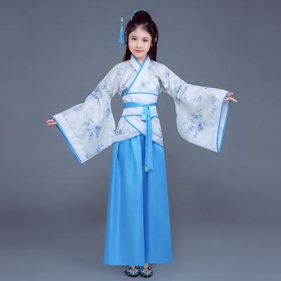 Copii Fete Hanfu Haine de Performanță Haine Dans Clasic Hanfu Stil Chinezesc