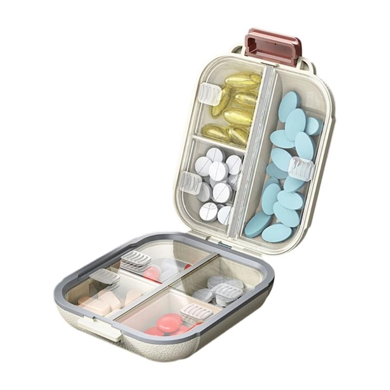 7 Day Portable Pills Organiser With Leakproof Design For Travel Convenience Daily Medicine Storage Container small