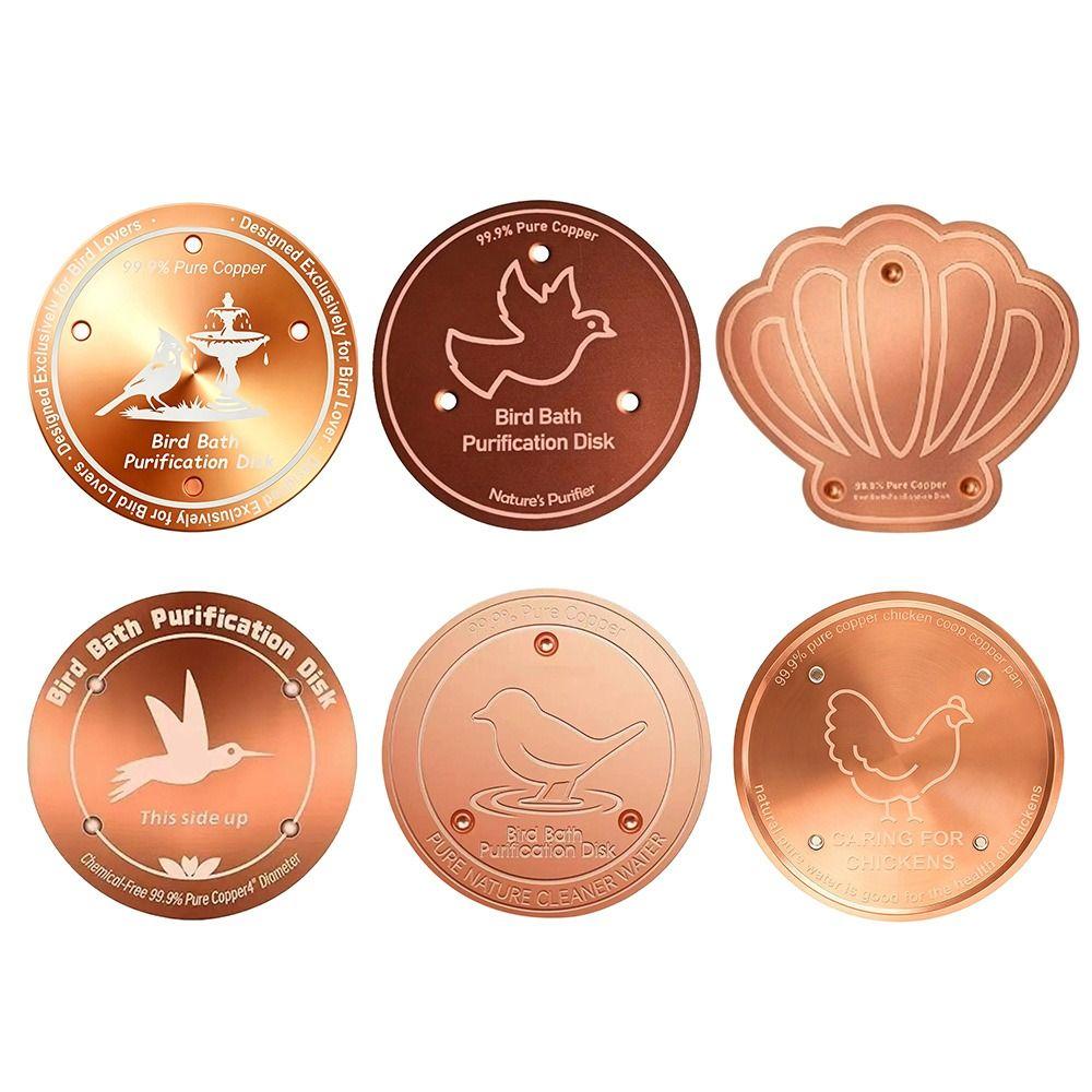 Copper Bird Bath Purification Disk 10cm Feeder Tray New Bird Bath Water Fountain  Outdoor