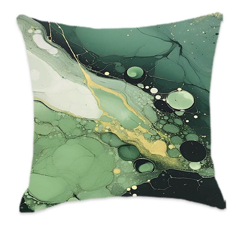 New Green Marble Gilt Series Pillows, Comfortable and Soft, Car Home, Bedroom, Bedside Pillows, Cushions