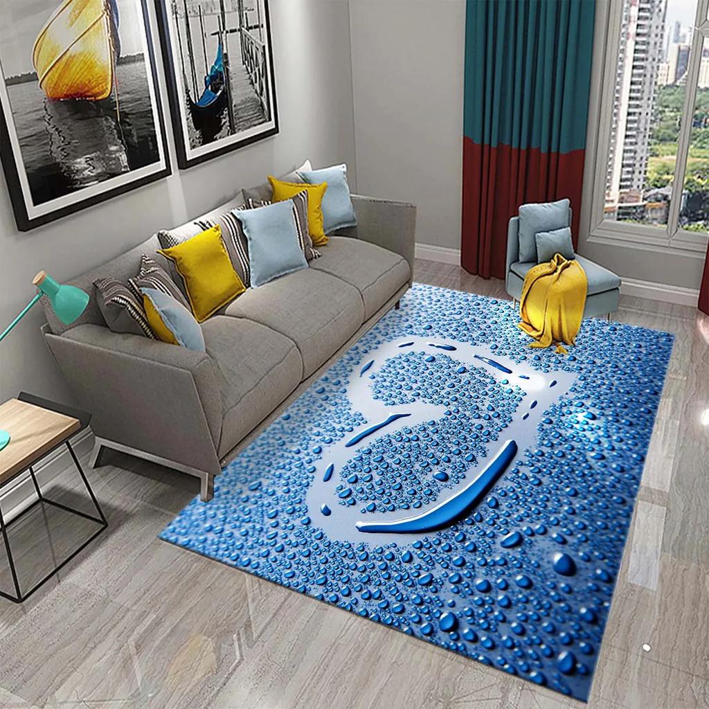Romantic Love Pattern Carpet Living Room Carpet Bedroom Bathroom Decorative Mat Corridor Door Mat Non-slip Entrance Mat Gifts