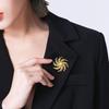 Zinklegierung Anstecknadel, Blumenform Reversabzeichen mit Imitationsperle, Brooch Kleiderdekoration für Pullover Kragen Hüte Taschen Mäntel Schals