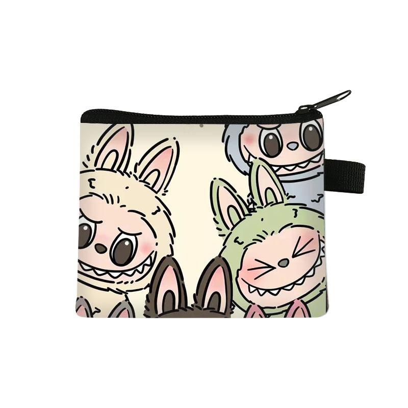 New Labubu Children's Coin Purse Student Cartoon Bag Trendy Mini Storage Bag