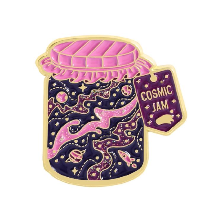 

Fun Cosmic Theme Enamel Pin Brooch with Safety Pin Fashion Jewelry for Clothing Decoration
