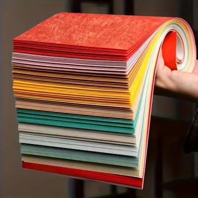 50 Stück Perlmuttbedruckbares Xuan-Papier Verdicktes Wachsgefärbtes Künstlerisches Xuan-Papier Zehnfarbig mit Perlmutteffekt Spezialisiert für Halbreife Kalligraphie