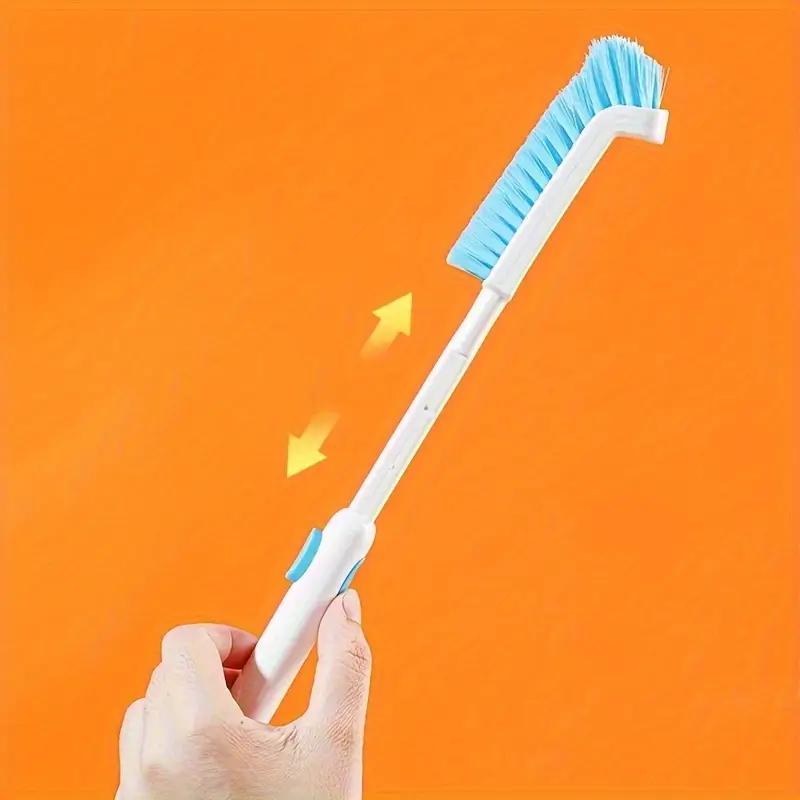 90 Degree Right Angle Bottle Cleaning Gap Brush Telescopic Sink Cleaning Brush Air Conditioner Filter Dust Cleaning Brush with Long Handle