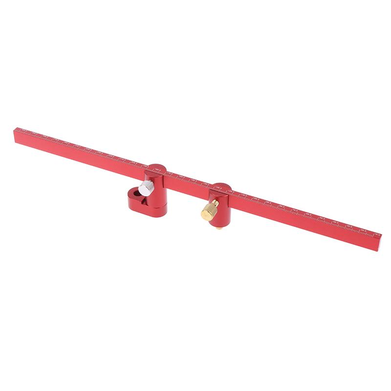300Mm Adjustable Drawing Circle Ruler Aluminum Scribing Circle Ruler Compass Woodworking Fixed-Point Circle Line Marking Gauge