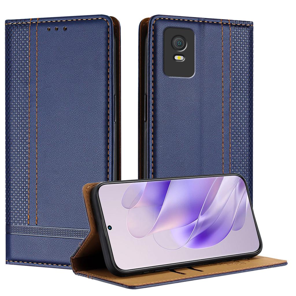 Litchi Grain Emboss Leather Book Case for TCL Series,TCL 305,TCL 306,TCL 30 SE,TCL 30 5G,TCL 30+,TCL 30,TCL 30 XE 5G,TCL 303,TCL Stylus,TCL 20 R 5G...