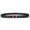 Women'S Leather Belt Wind Belt Women'S Decoration Simple Business Matte Alloy Cowhide Pants Belt