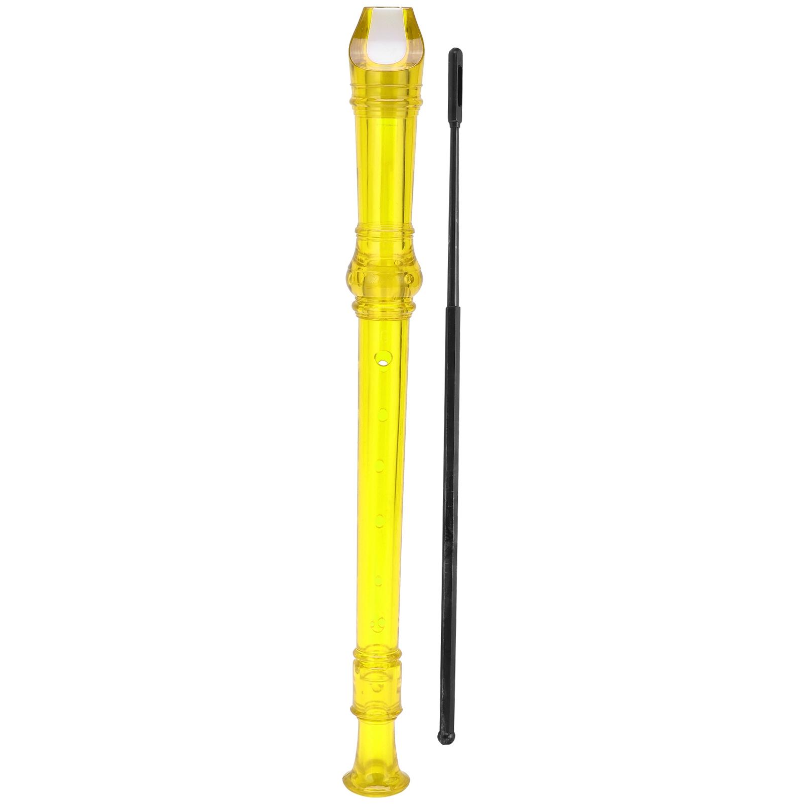 8‑Hole Clarinet ABS Transparent with Cleaning Rod Portable   Instrument