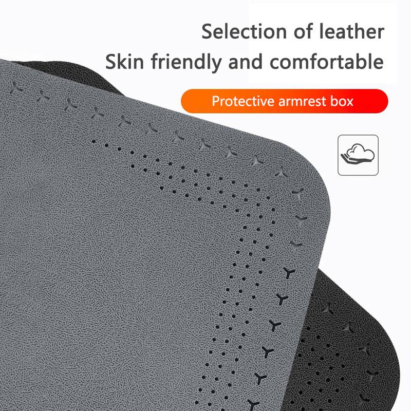 Auto Armlehnenbox Matten Leder Mittelkonsolen Abdeckungen Für Mitsubishi ASX Lancer Pajero Outlander L200 EVO Auto Innenzubehör