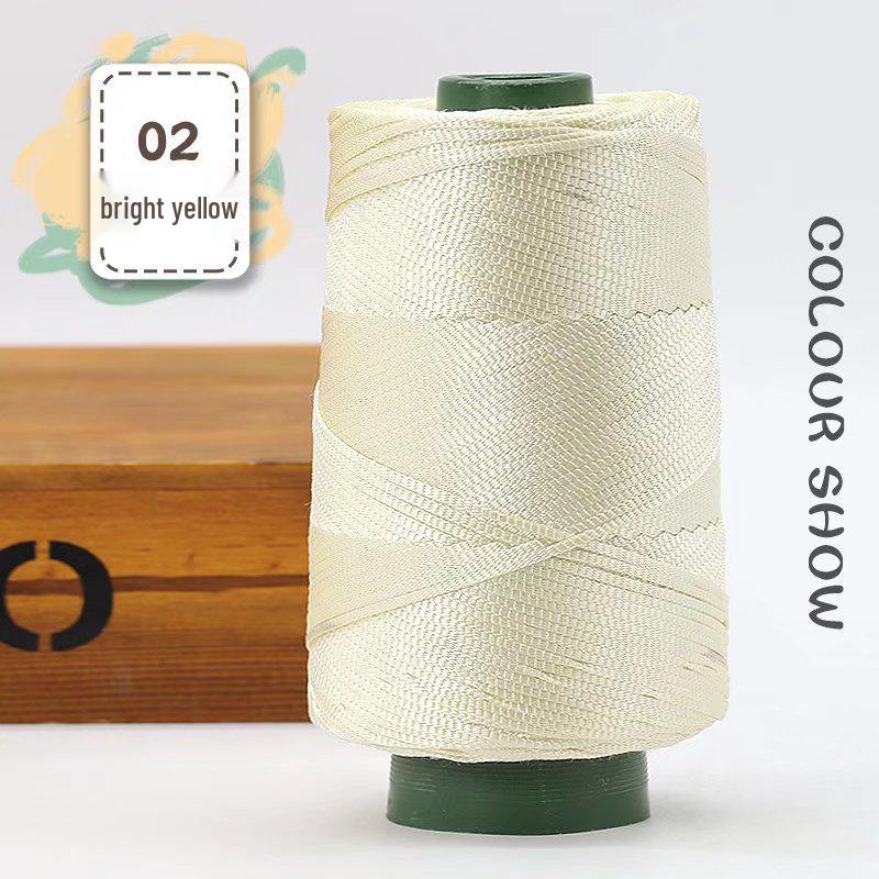 Lightweight Mercerized Cotton & Linen Thread for Hats, Shoes, Bags, Cushions. Perfect for Handmade Crafts with Upgraded Silk Line.