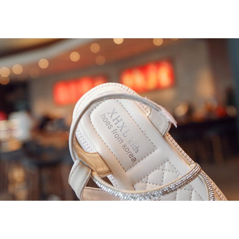 Girls' Sandals Soft-Sole Open-Toe Princess Shoes for Girls, Versatile Toddler & Youth Sandals Cute Girls Shoes