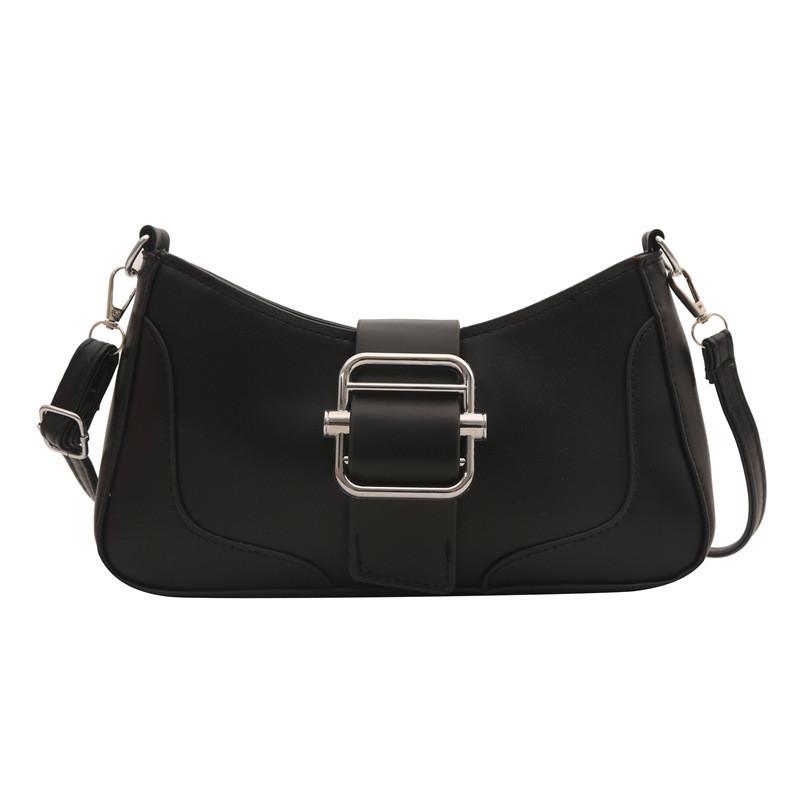 Stylish Women's 2024 Spring Fashion Clutch Bag Chic Baguette Crossbody Soft Pu Handbag