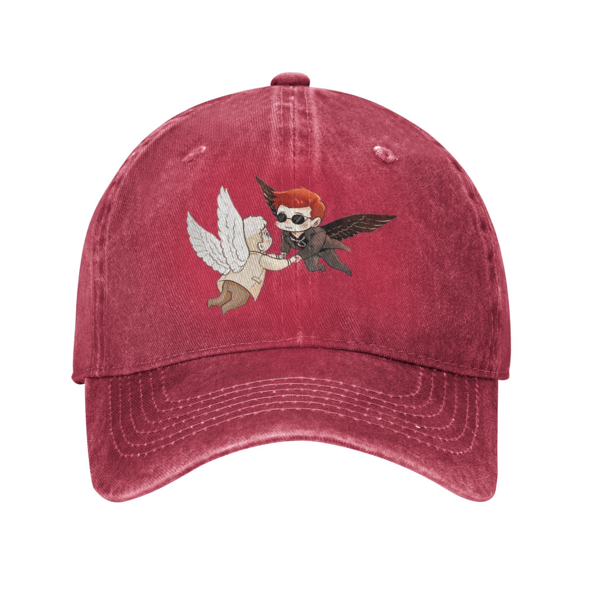Good OUnisexs Baseball Cap Vintage Distressed Cotton Chibis Holding Hands Headwear Unisex Women Golf Adjustable Fit Hats Cap One Size