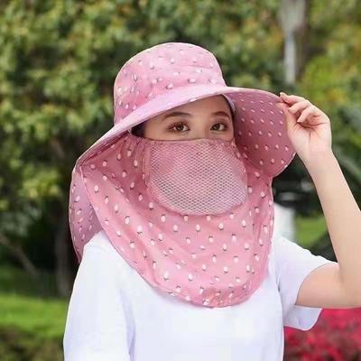Mother Sun Hat Big Brim Hiking Caps Women Sun Hat With Neck Flap Bucket Hat Summer UV Protection