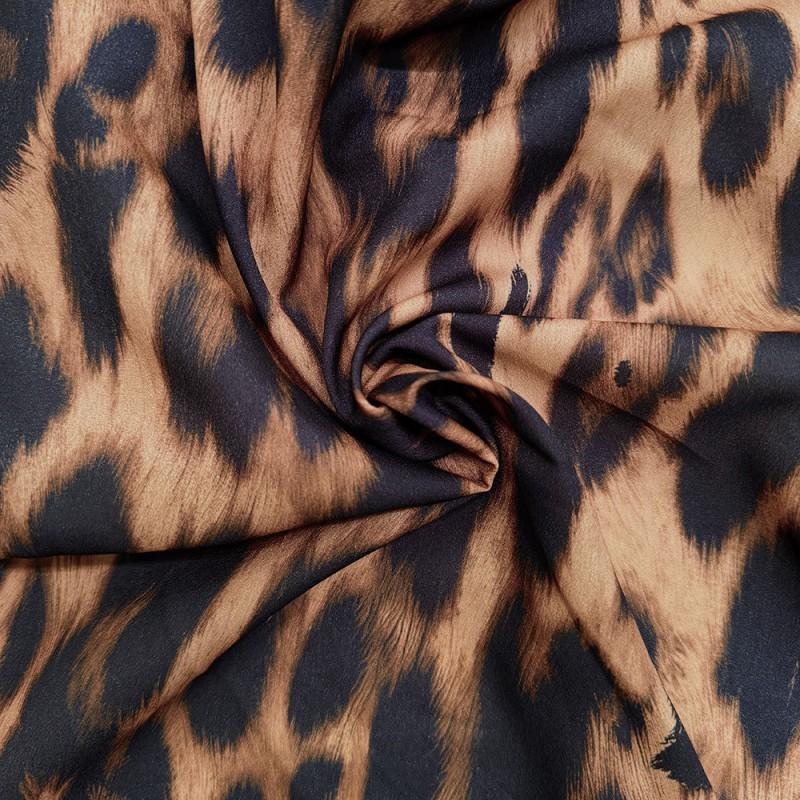 Summer Sexy Leopard-print Fishtail Dress Chiffon Floor Long Half Length European American Fashion Hit
