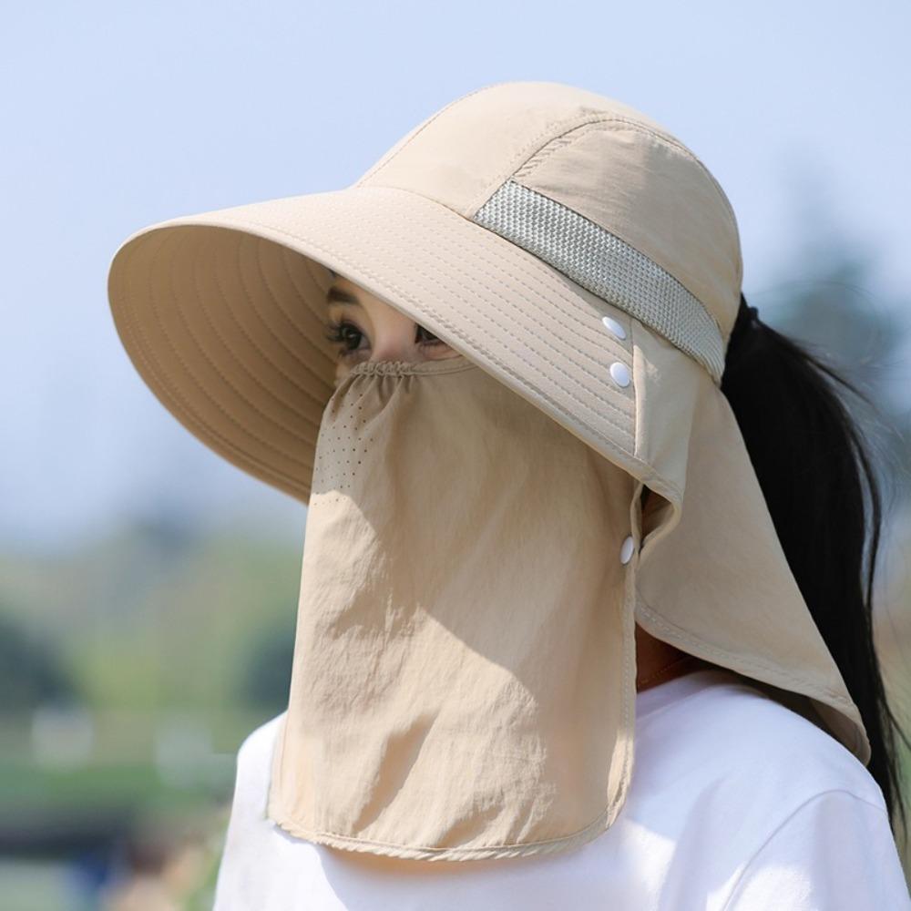Breathable Bucket Hat Anti-UV Fisherman Hat New Fishing Cap Women