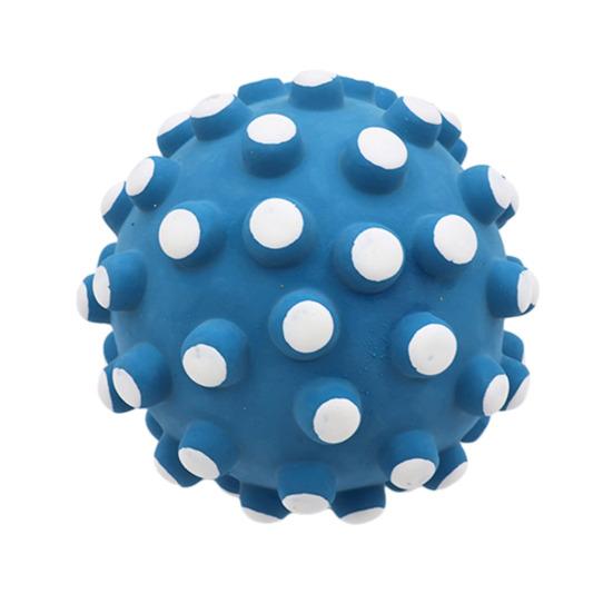 

Squeaky Dog Ball Latex Textured Ball Dog Chew Toy Teeth Cleaning Toy for Large Medium Small Dogs Interactive Fetch S